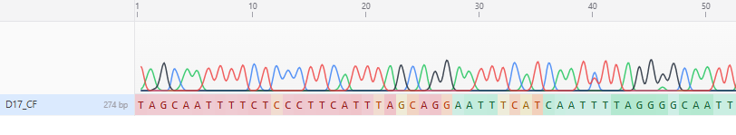 Sanger chromatogram